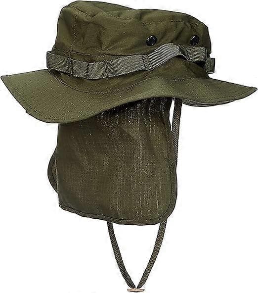 Britisk Boonie-hatt med halsvarmer, safarihatt, tropisk hatt, va