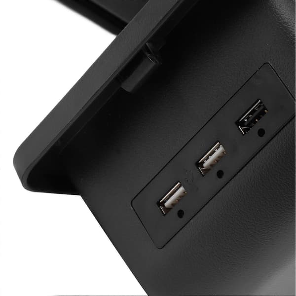 Midtkonsollbeholder Armlene Dobbeltlag 3 USB-porter Bilarmstøtteboks Erstatning for NIVA