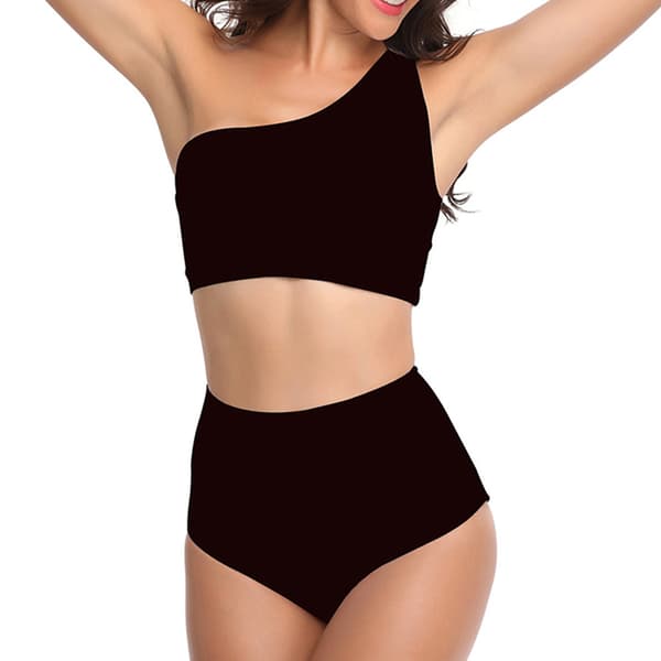 Dame badedrakt Tankini høy midje bikini sett 2