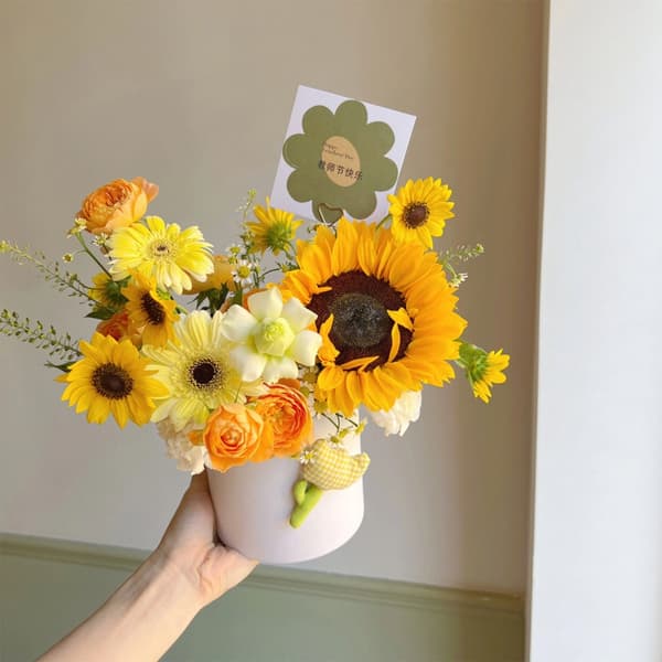 Kartong for pakking av blomsterarrangement Bryllup midtpunkt dekor Silver