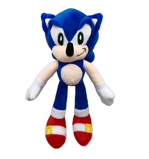 Bløde Sonic Plyslegetøj Knuckiles Shadow Tails Sonic Dukke Julegave Black 27cm