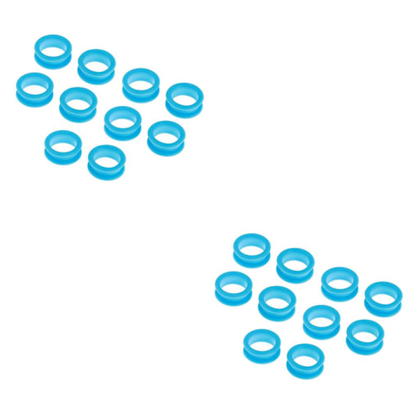 1/2/3/5 10x Parturi-Kampaaja Sakset Sormirengas Light Blue 10 pcs 2PCS