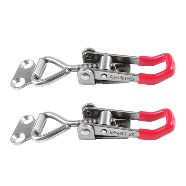 2 stk GH-4001-SS justerbar vippeklemme i rustfritt stål for trearbeid QinHai