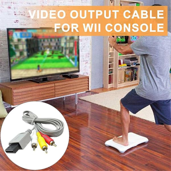 Audio Video AV-kabelledning Røde Hvide Gule Stik HD-kompatibel TV-understøttelse AV-kabel til Wii/til Wii-U