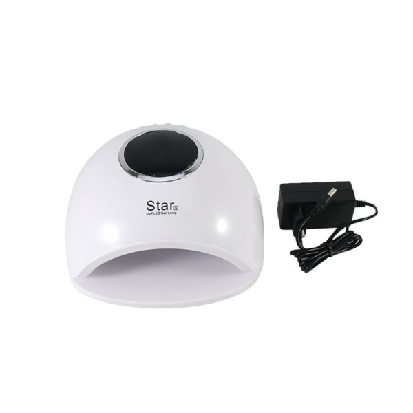 48W UV/LED-lampe med timerfunktion white