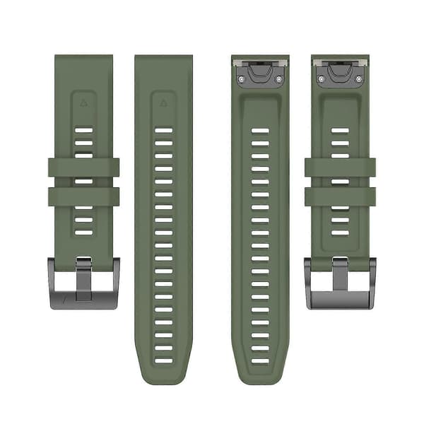 Silikon 26mm Armbånd Belte For Garmin Fenix 7x/6x/5x Klokkerem Loop Armbånd (Ruipei)