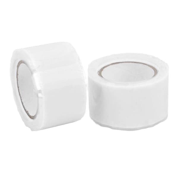 2 STK Selvsmeltende silikontape Isolasjon Vanntett Teip for reparasjon av vannrør Hvit