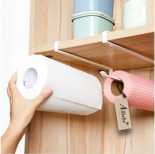 Papirhåndkleholder under skap uten boring