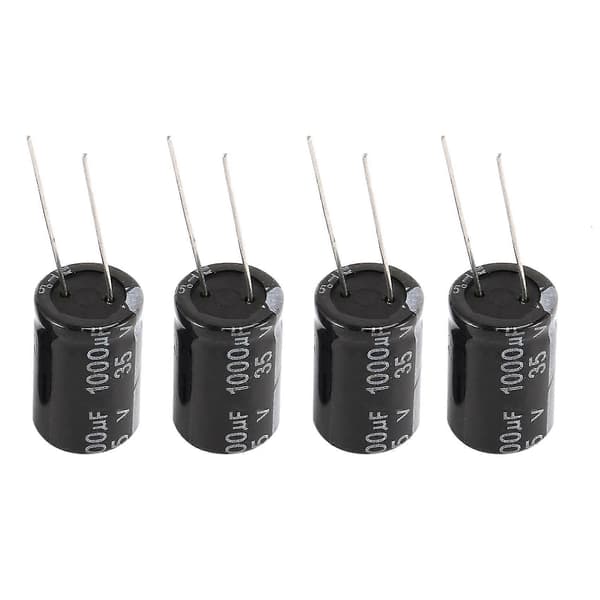 10 stk. 1000uf 35v aluminium elektrolytkondensatorer 13mm x 21 mm