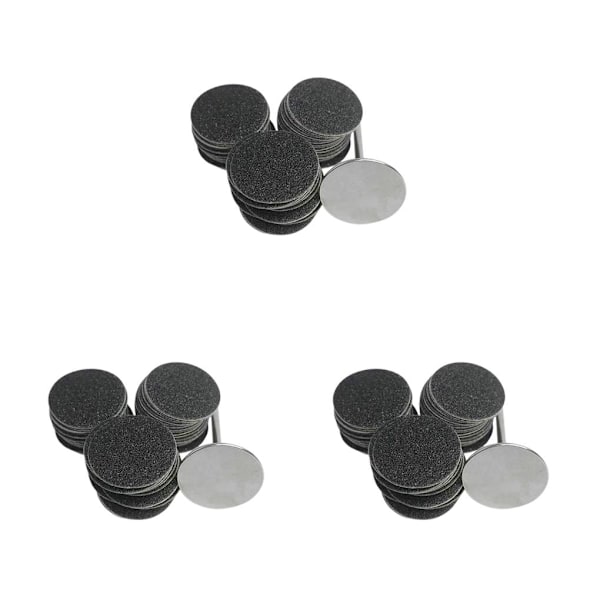 1/2/3/5 Sähköisen jalkaraspin vaihtotyynyt tehokas ja 25mm 150Grit 50 pcs 3PCS