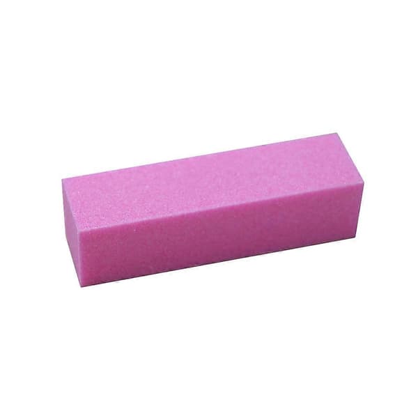 Nagelbufferblock Naturlig Nagelpolerare Slipblock Manikyr Pedikyr Vårdfilar (Rosa)
