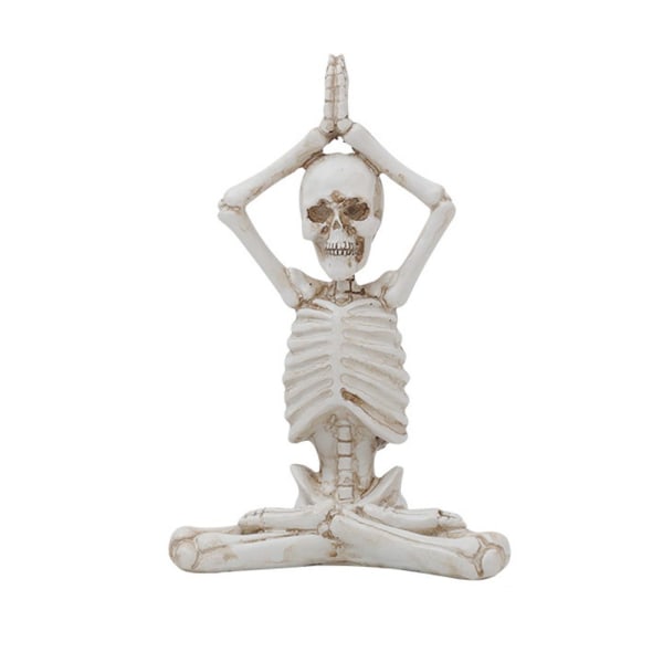 Halloween Ghost Festival Yoga Skull Figur Dekoration Ornament Skull rafts Små dekoration C C