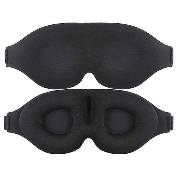Sovemaske til sidesovere, lysblokerende 3D sovemaske, blød åndbar øjenmaske til kvinder og mænd, afslappende nul-tryk nattebind