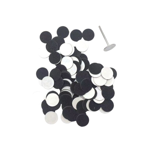 1/2/3/5 Erstatningspuder til elektrisk fodfil Effektiv og 5mm 80Grit 100 pcs 1 Pc