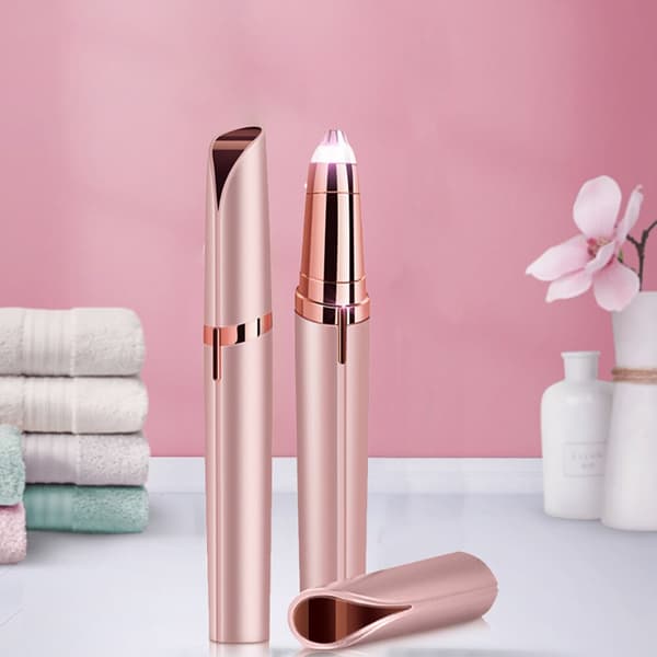 Epilator, øyenbrynstrimmer / ansiktshår / nesehår pink