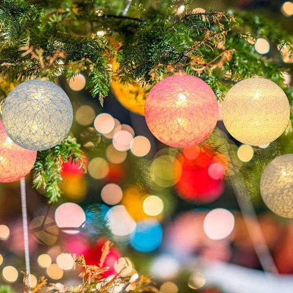 Inomhus ljus garland ljus boll dekoration ljus hus sovrum