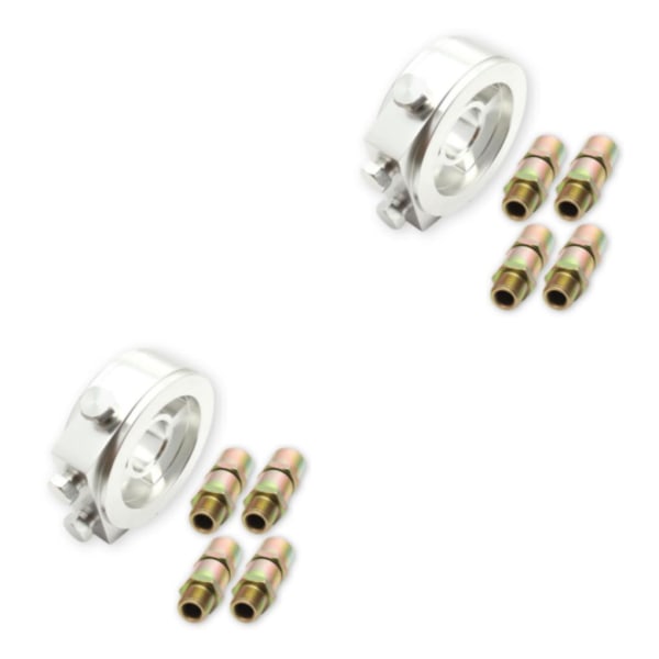 1/2/3 Universaali öljynsuodatin helppoon asennukseen ja korkeaan silver 8*8*2.8cm 2PCS