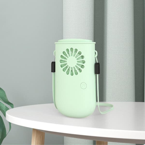 Ny Mini Hængende Hals Lille Ventilator Håndholdt Lille Ventilator Reb Bærbar USB Hjem Lille Elektrisk Ventilator