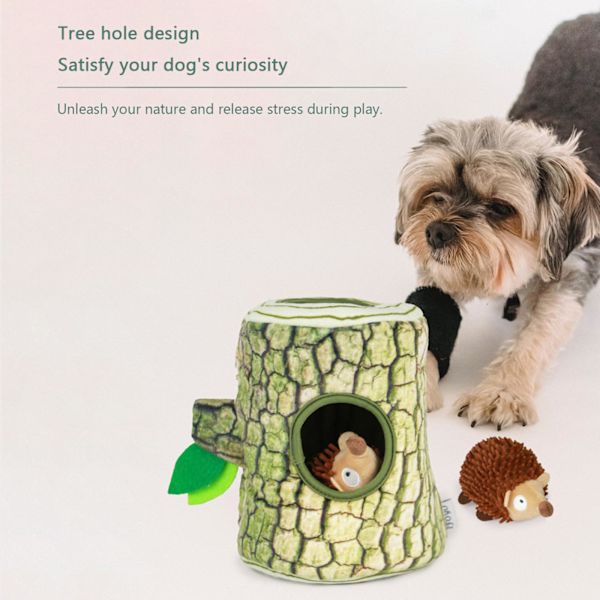 Spoof Dog Interactive Toys Squeak Plysch Slitstark stoppad tuggleksak för små hundar B