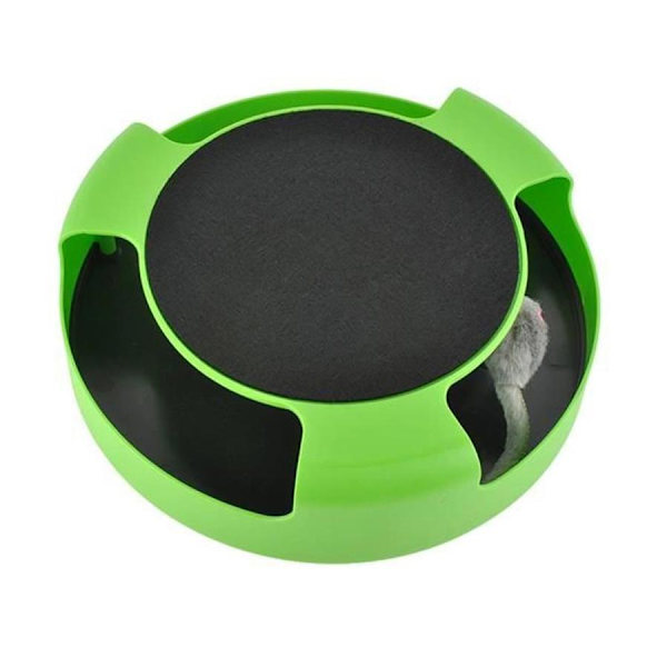 Kattleksak med Mus - green