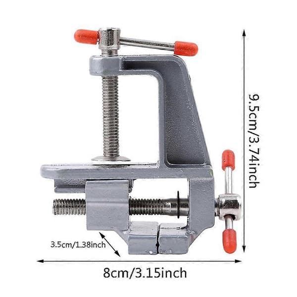 Miniatyr skrustikke i aluminium for gullsmeder, hobby, modellbygging, elektronikk