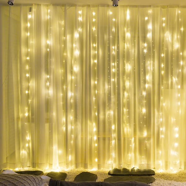LED Gardinlampe 3*2,5m Jule Isbar Dekorativ Lampe