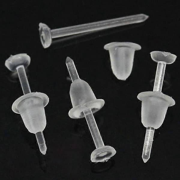 50 stk/sett Unisex Klare Plast DIY Smykketilbehør