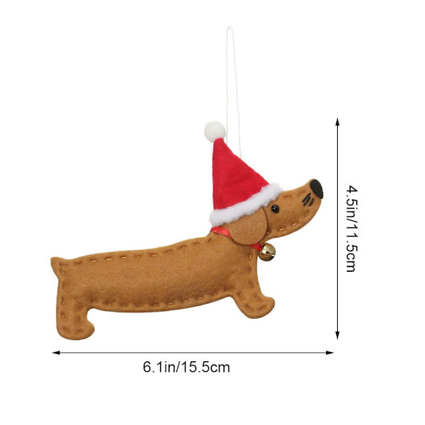 4ST Xmas Pendel Julgran Tillbehör VIT