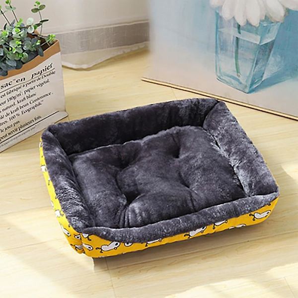 Hundeseng sofa måtter kæledyrsprodukter chiens dyretilbehør hunde kurv Yellow Xl