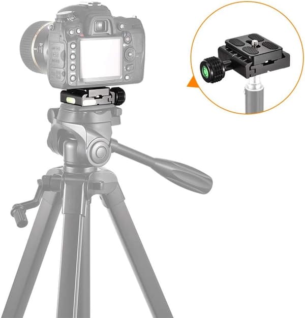 #50mm hurtigutløserplateklemme, universell kameramontering vater#