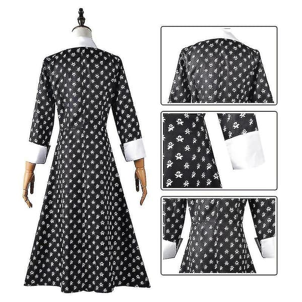 Dame Addams Kjole, Halloween Kostumer Kjole_m Style 4 S