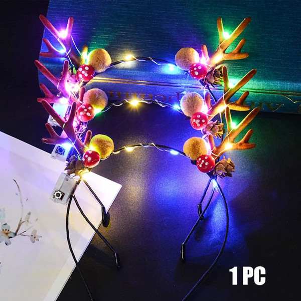 Julpannband LED-hårband 02