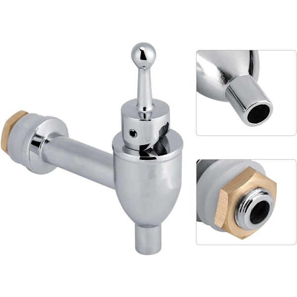 Koppar ölkran Dryckesautomat för campingpicknick (krom 12 mm)