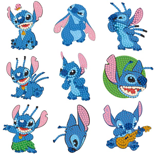 #Sarjakuva Stitch timanttimaalaus ilmaiset tarrat#