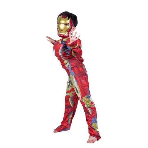 Iron man Maskeraddräkt Halloween red 140
