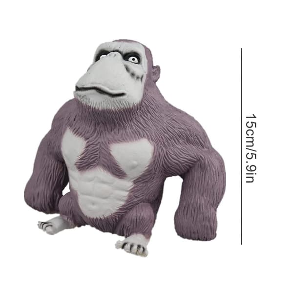 Squishy Monkey Anime Figurine Latex Monkey Gorilla Toy Jungle An Grey