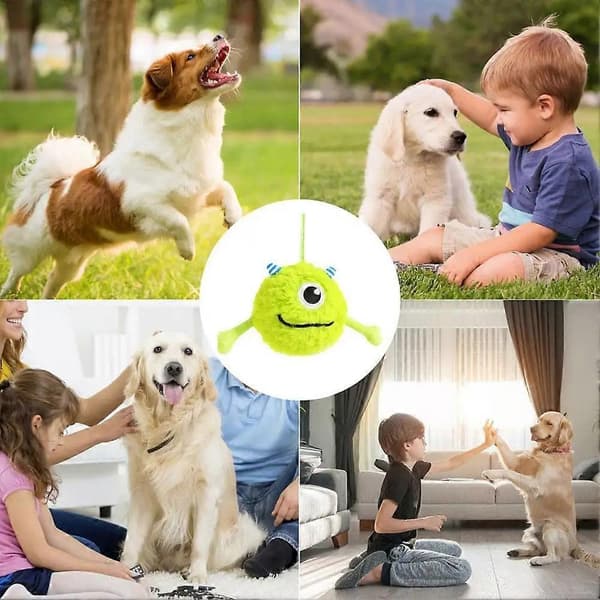 Hundebidelegetøj Interaktiv Bidelegetøjsbold Multifunktionel Boldlegetøj Blødt Hvalpelegetøj til Tandrensning og Træning