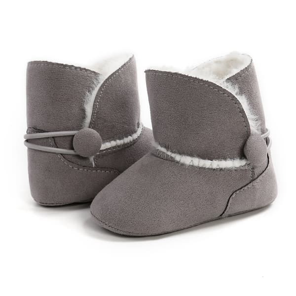 #13CM Fôrede Lær Barneboots Babysko Sko Polstret Varme#