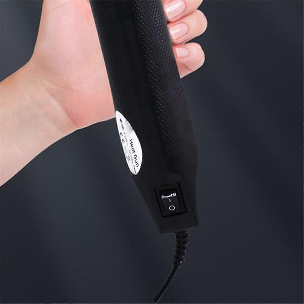 300W Varmluftsmaskine Mini Temperaturblæser Elektrisk Varmlufttørrer til Håndværk Prægning Krympeindpakning PVC EU Stik C