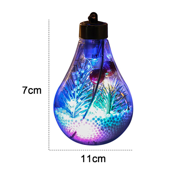Christmas Led Transparent Julekule Juletrepynt style 1