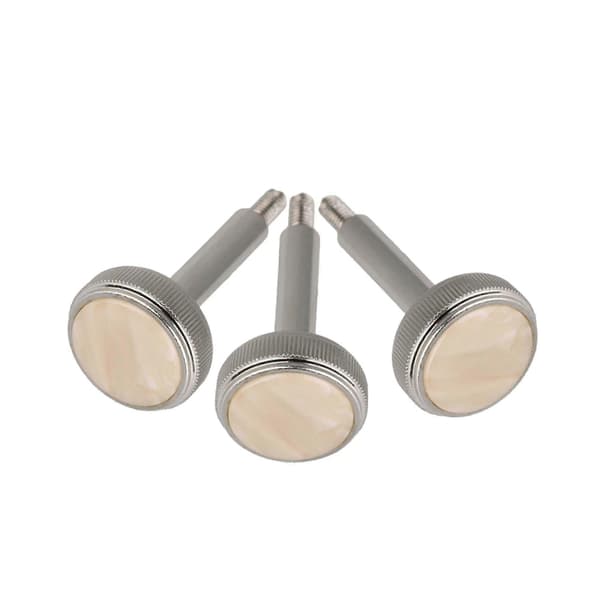 3 stk euphonium ventilfingerknapper messing nikkelbelagt erstatningsdel