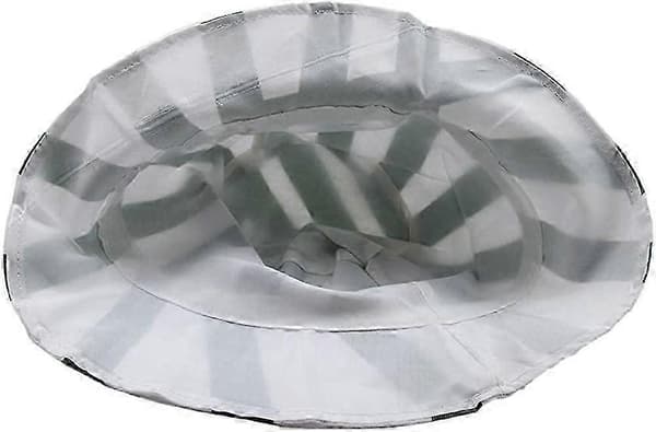 Unisex Vertikale Striper Bøttehatt Sammenleggbar Solhatt Cosplay Kostyme Anime Grønn-Hvit