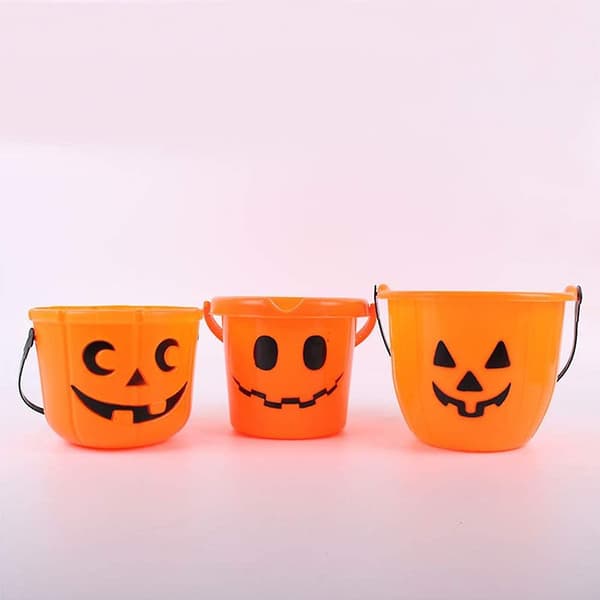 2st Halloween godisgryta pumpagodishink med handtag