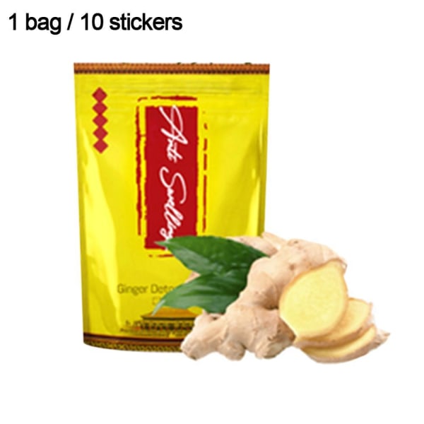10-100KPL Turvotusta Vähentävä Inkivääri Detox -laastari Tongluo Jalkalaastari BrownA 10pcs 2pcs