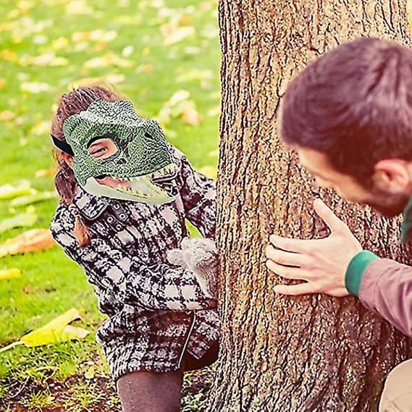 Halloween Fest Cosplay Maske Simulering Jurassic Dinosaur Maske A
