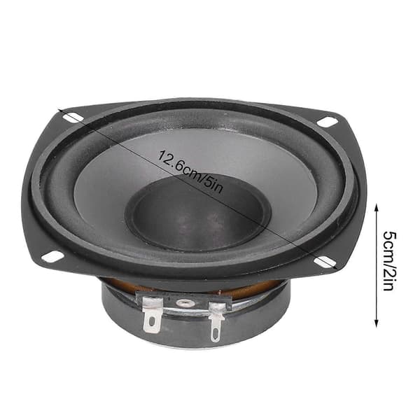 5-tommers bilstereo-woofer 400W 4 Ohm Universal 12V 93dB høy følsomhet for billydsystem