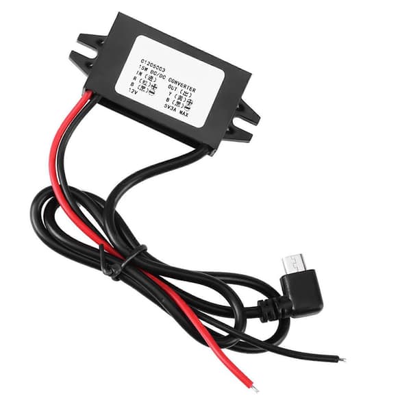 DC-DC 12V til 5V 3A Micro USB-konverter spændingsneddrosler til bil-smartphone
