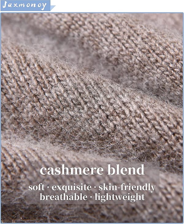 Cashmere Slouchy Beanies För Kvinnor Vinter Lättvikts Flickor Ull Stickad Mössa Mudd Mjuk Varm Slouch Beanie Cap