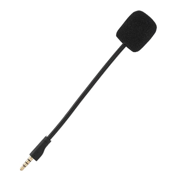 Erstatnings spillmikrofon støydempende avtakbar spillbommikrofon med skum for Steelseries Arctis