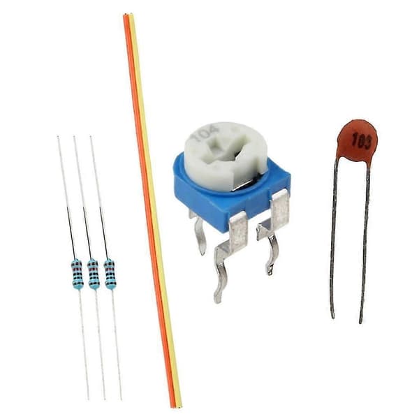 NE555 + CD4017 Dubbel LED Röd Blå Stroboskop Blinkande Lampor DIY Kit för DC 9V - 12V